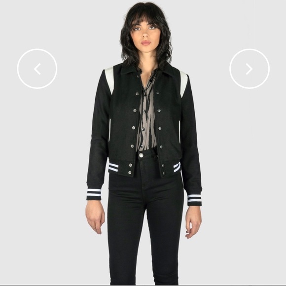 Straight To Hell Unisex Varsity Jacket - XS, GREY - Picture 2 of 6